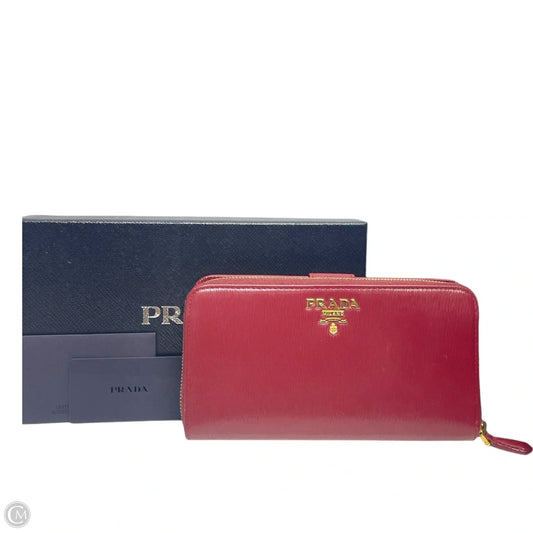 Wallet Luxury Designer By Prada, Size: Large