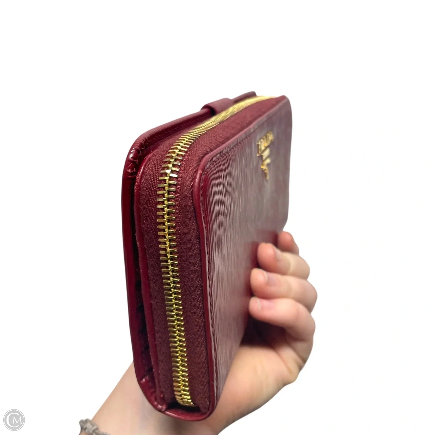 Wallet Luxury Designer By Prada, Size: Large