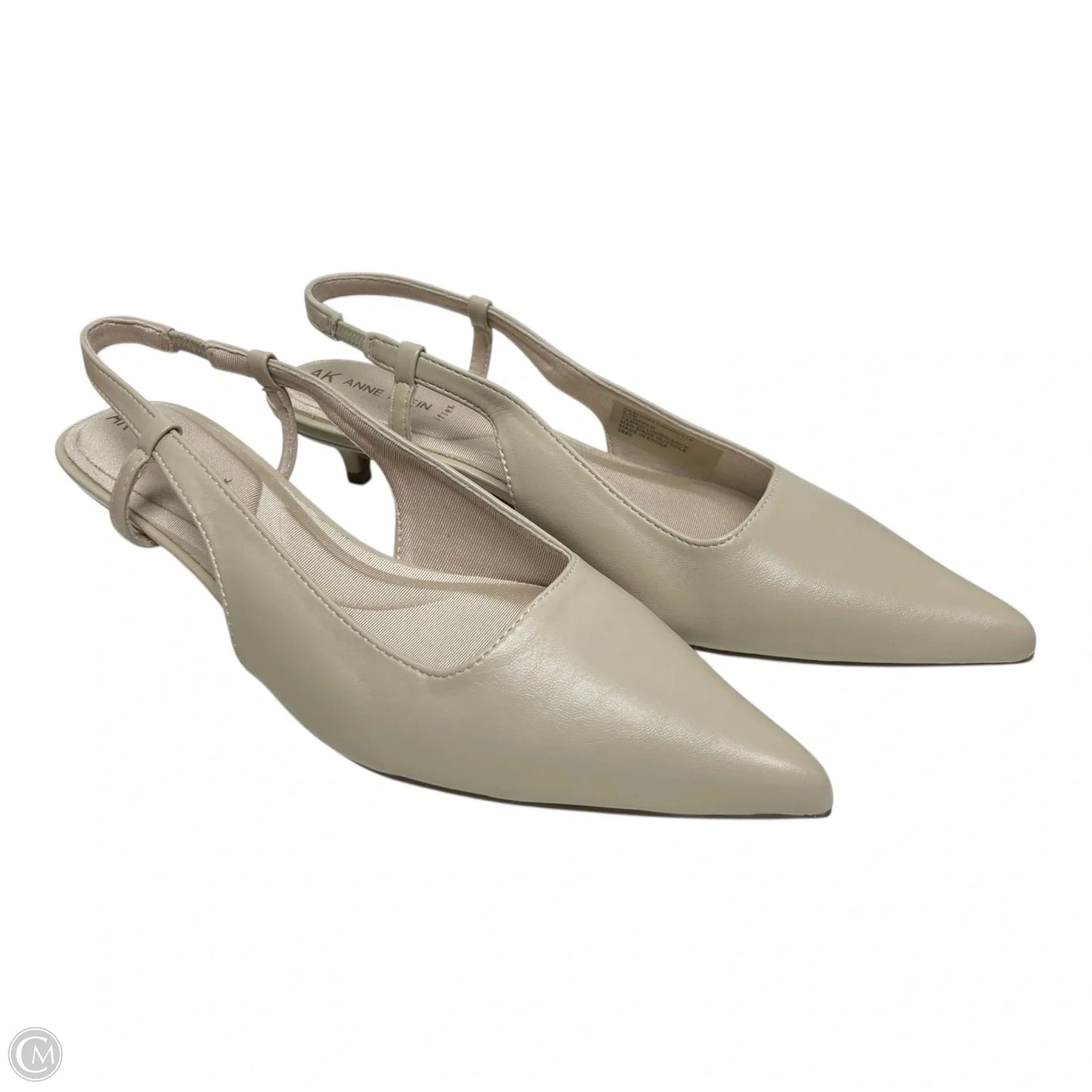 Shoes Heels Kitten By Anne Klein In Cream, Size: 8.5
