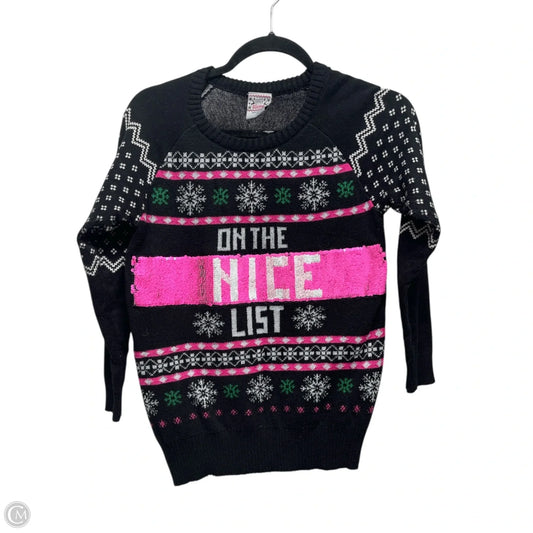 Sweater By Clothes Mentor In Black, Size: S