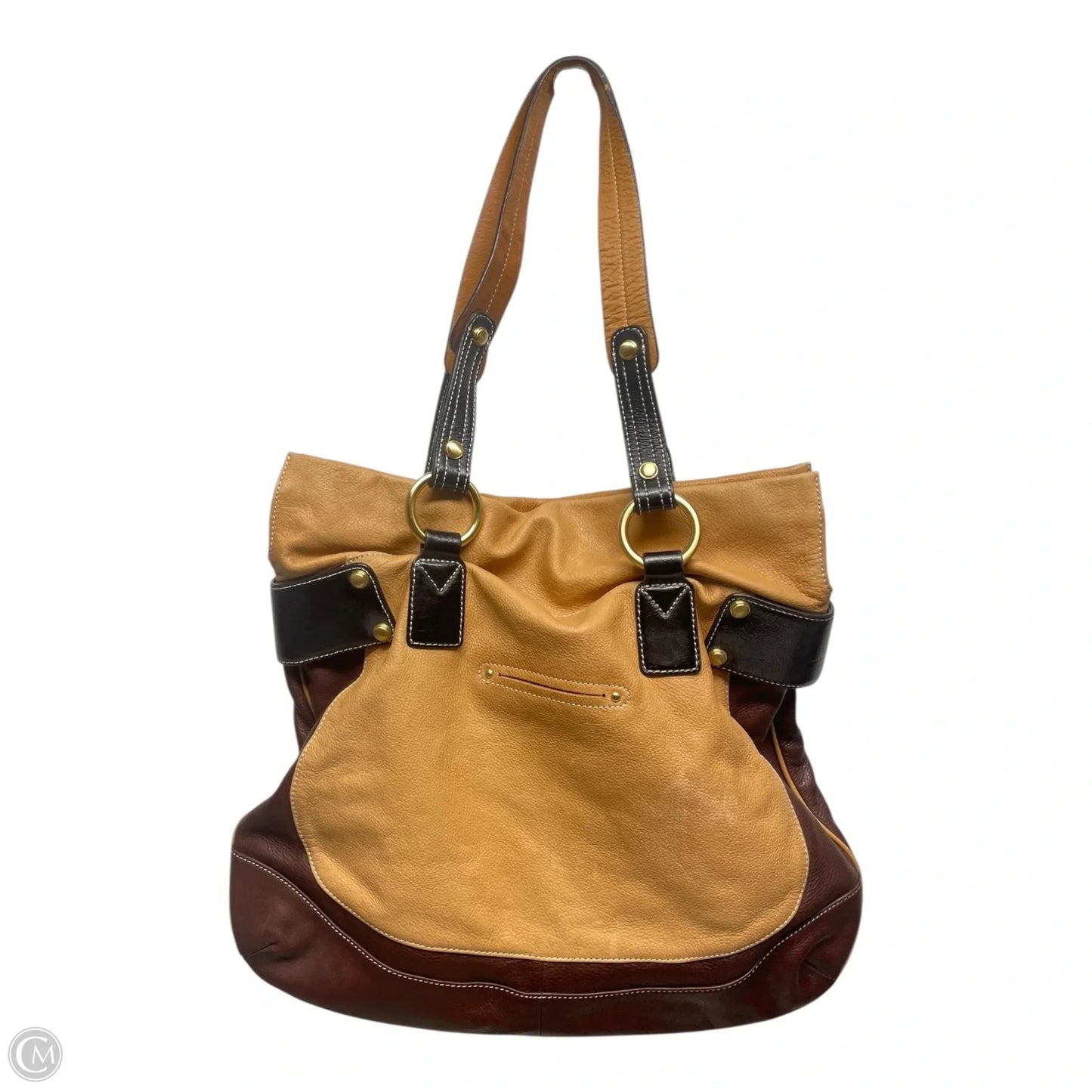 Handbag Leather By B. Makowsky, Size: Large