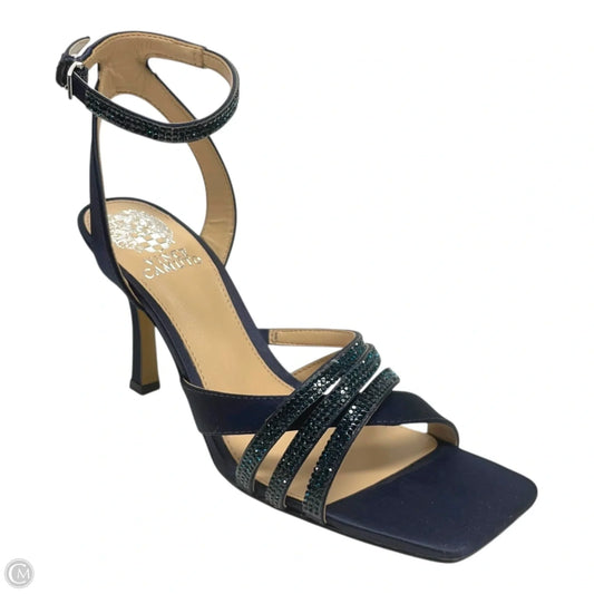 Sandals Heels Stiletto By Vince Camuto In Navy, Size: 8