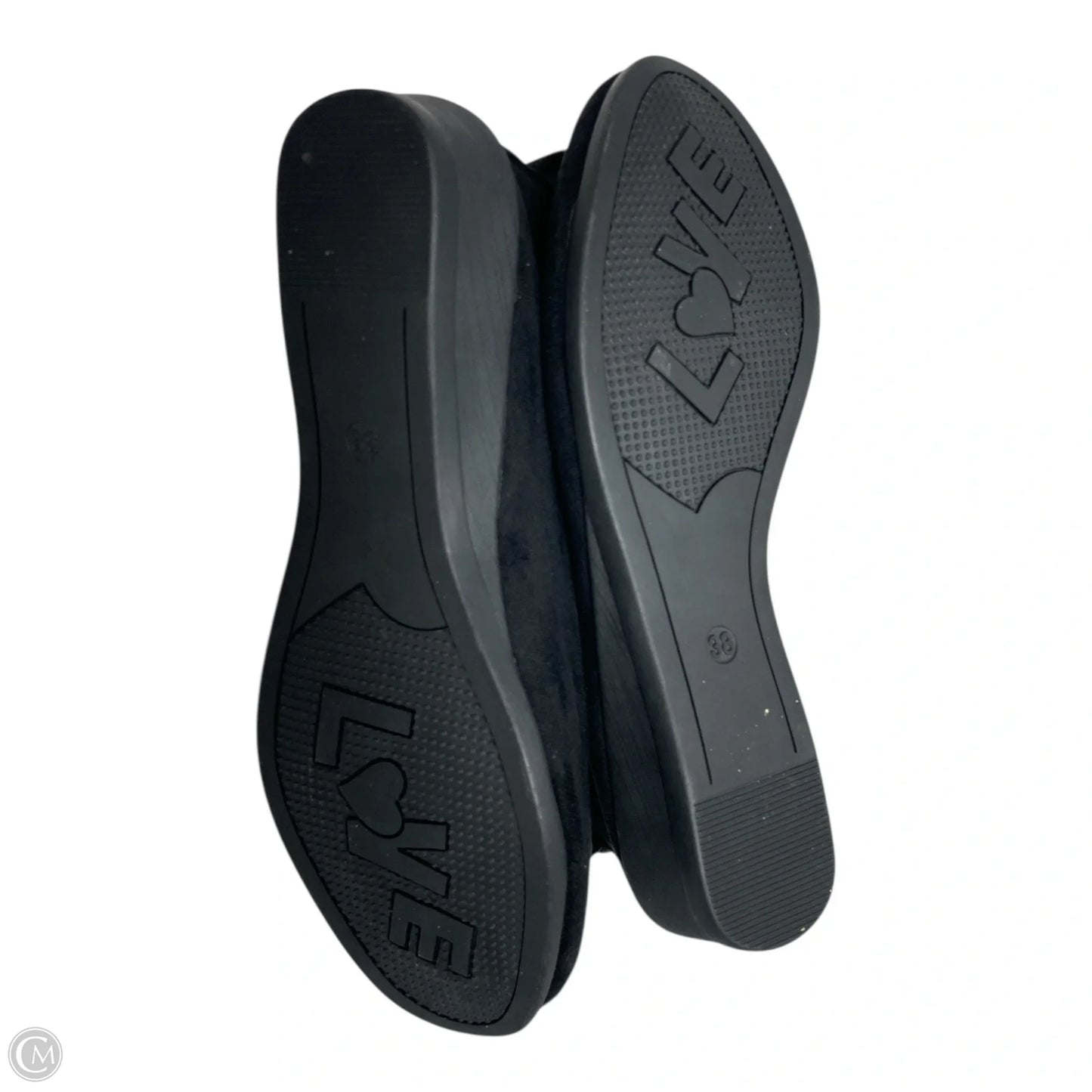 Shoes Flats By Clothes Mentor In Black, Size: 7.5