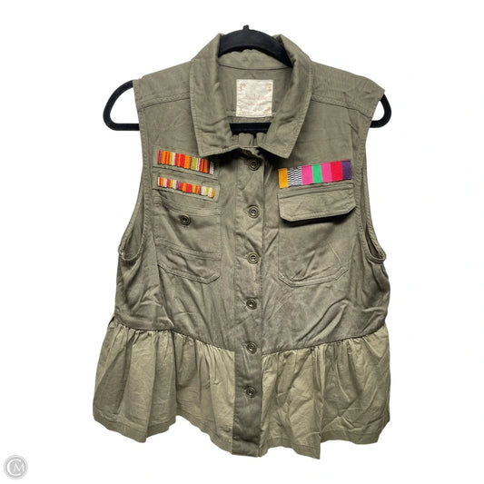 Top Sleeveless By Altard State In Green, Size: M