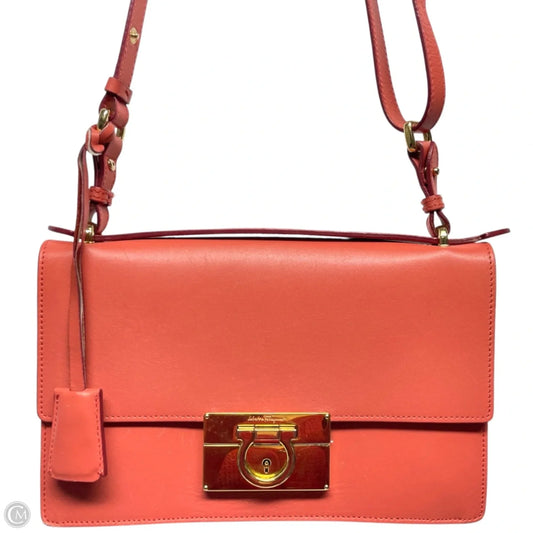 Handbag Luxury Designer By Ferragamo, Size: Medium
