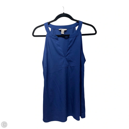 Top Sleeveless By Banana Republic In Navy, Size: M