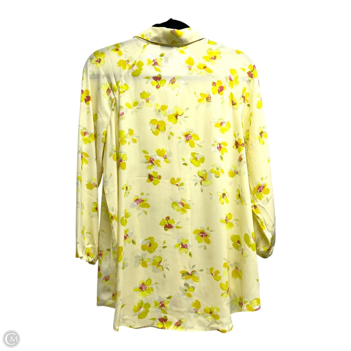 Top 3/4 Sleeve By Cabi In Floral Print, Size: S