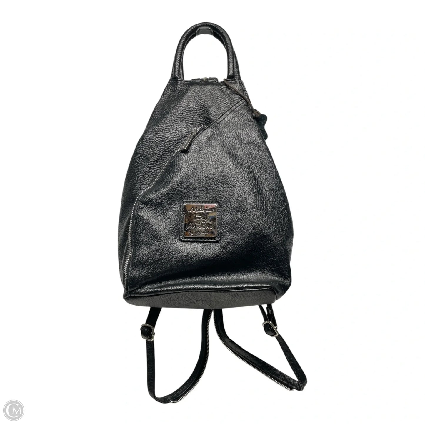 Backpack Leather By Valentina, Size: Medium