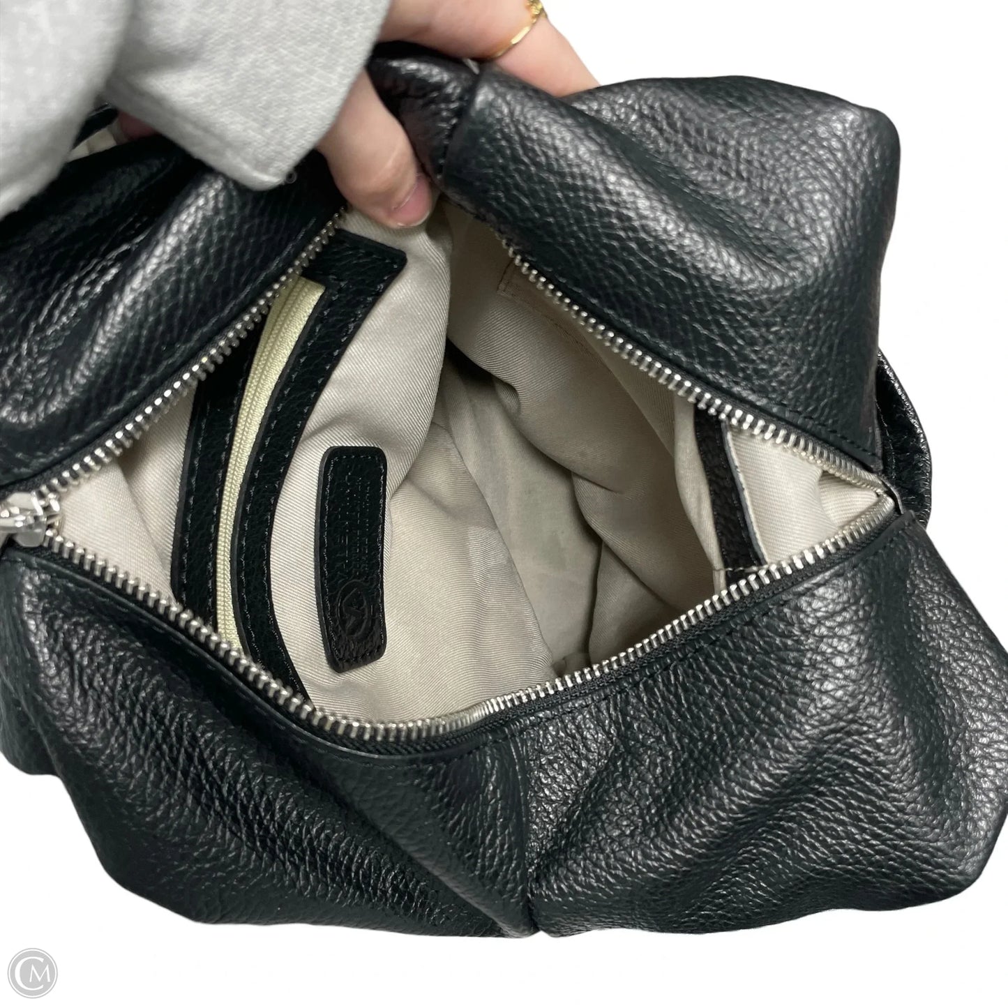 Backpack Leather By Valentina, Size: Medium