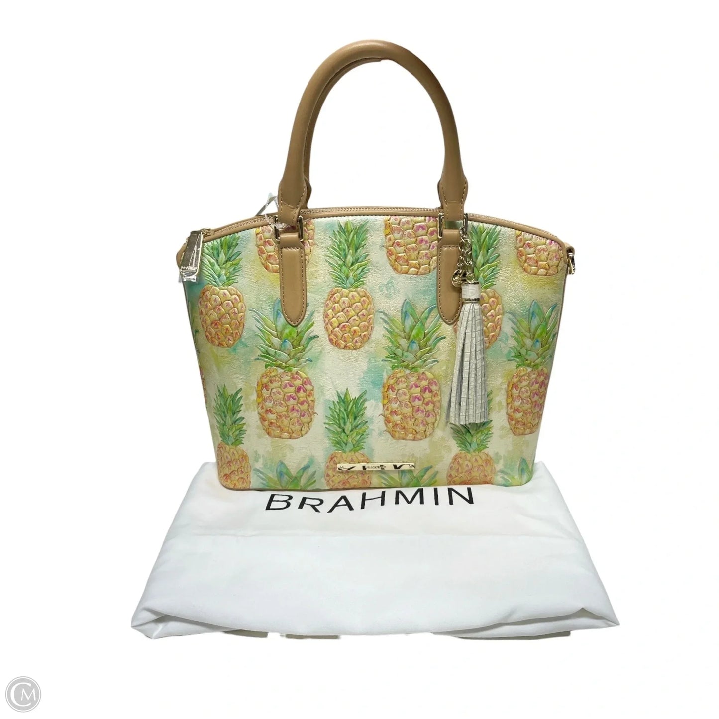 Handbag Designer By Brahmin, Size: Large
