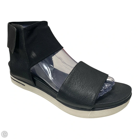 Sandals Flats By Eileen Fisher In Black, Size: 8
