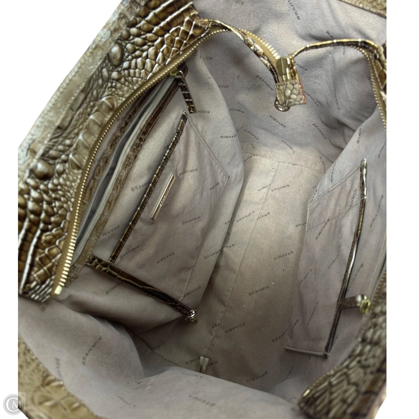 Tote Designer By Brahmin, Size: Large