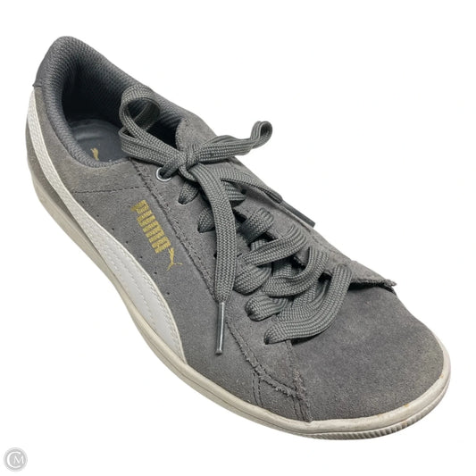Shoes Sneakers By Puma In Grey, Size: 6.5