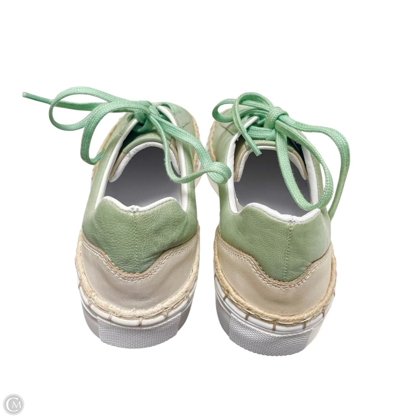 Shoes Flats By Free People In Green & Tan, Size: 7
