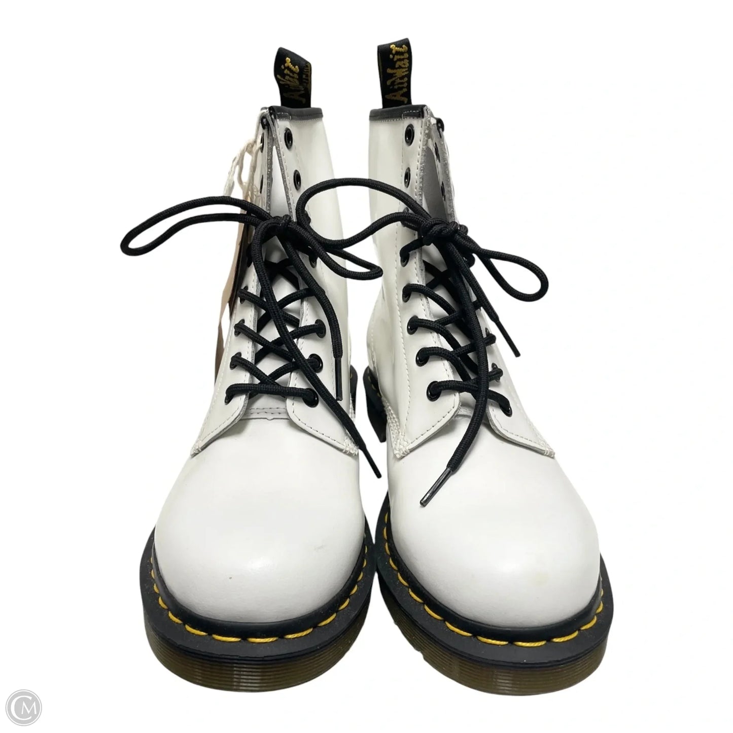Boots Combat By Dr Martens In White, Size: 10