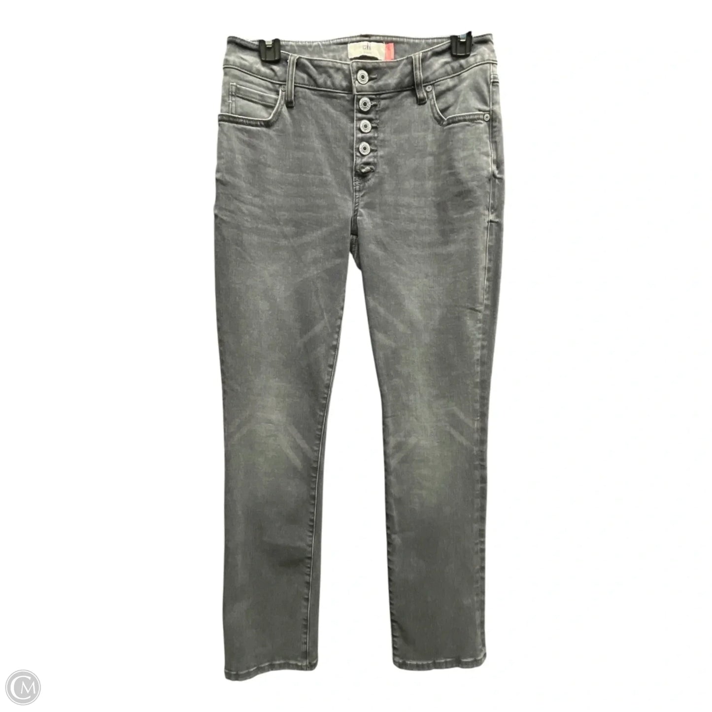 Jeans Straight By Cabi In Grey Denim, Size: 6