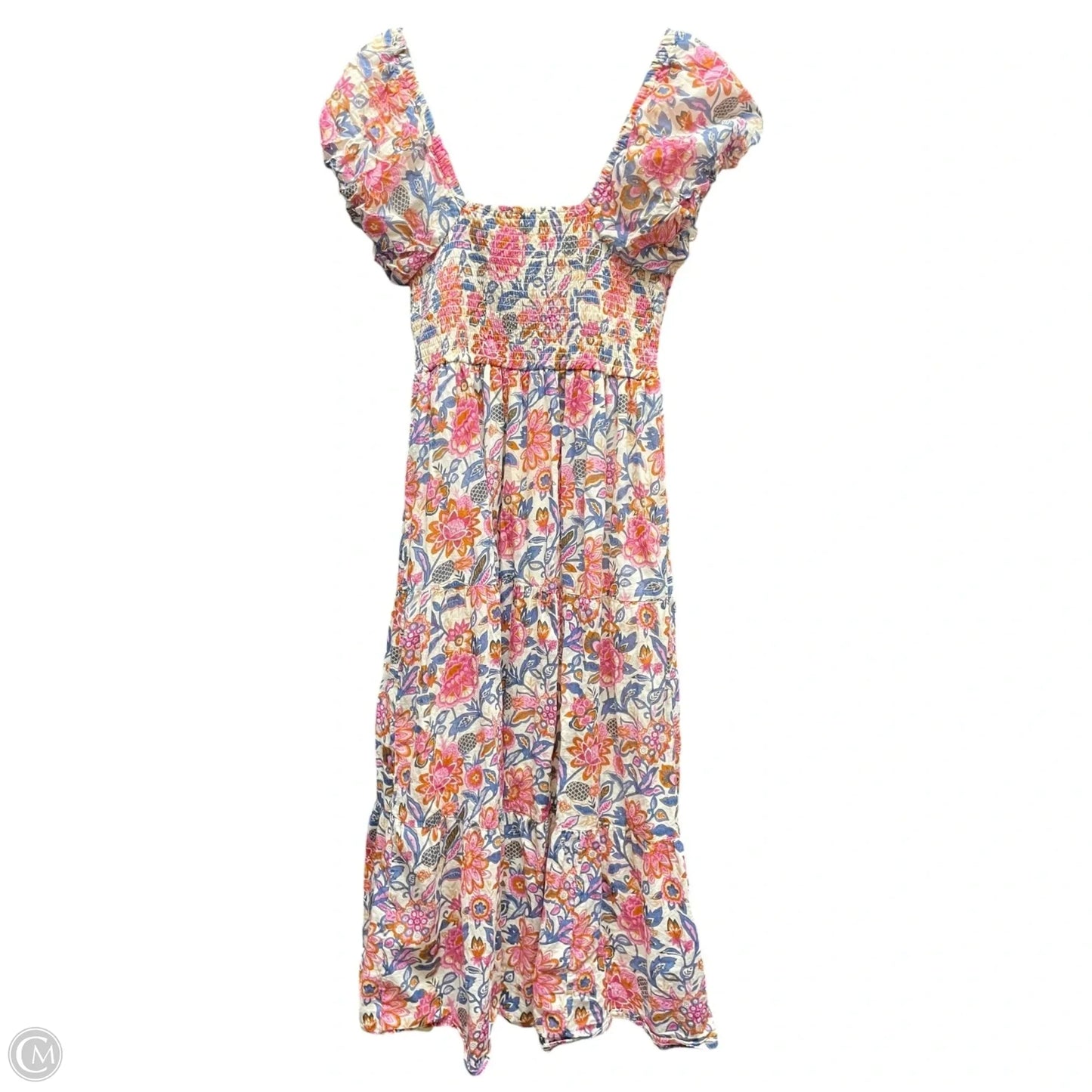 Dress Casual Midi By MEADOW RHODES In Floral Print, Size: Xl