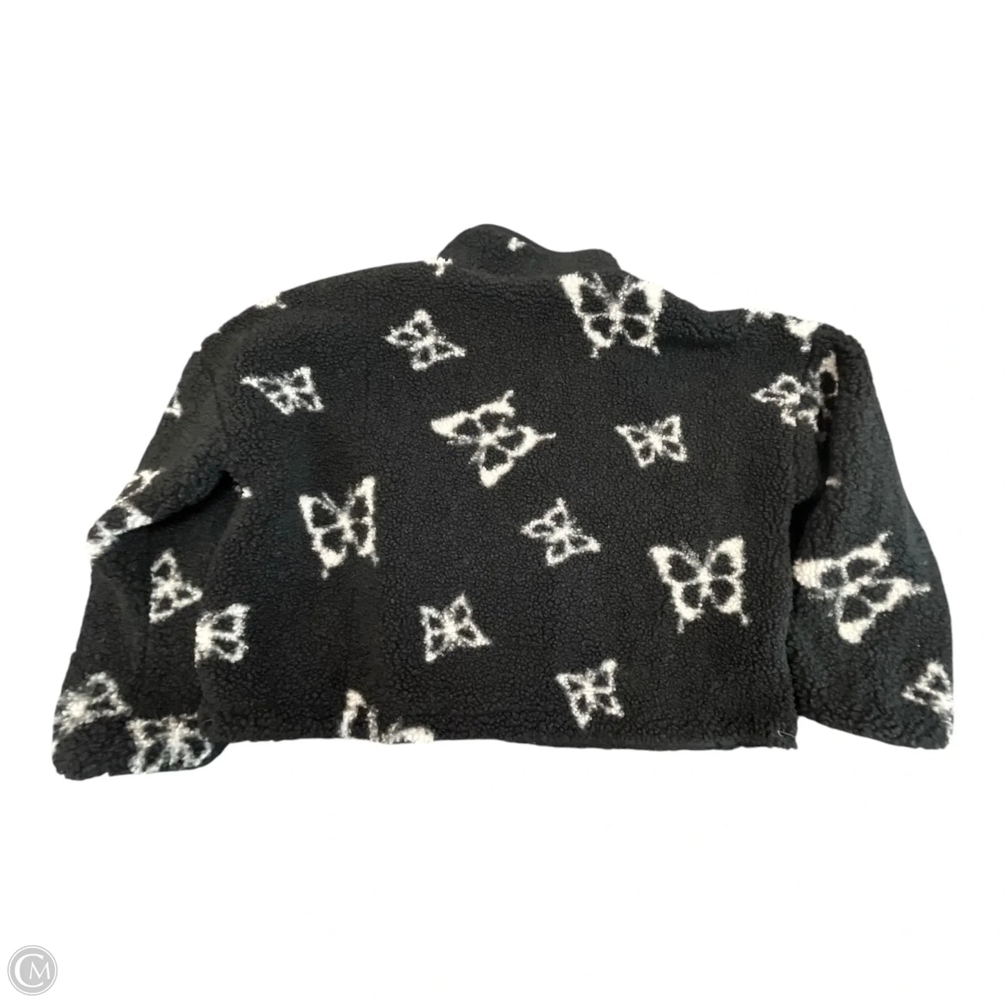 Jacket Fleece By Wild Fable In Black & White, Size: L