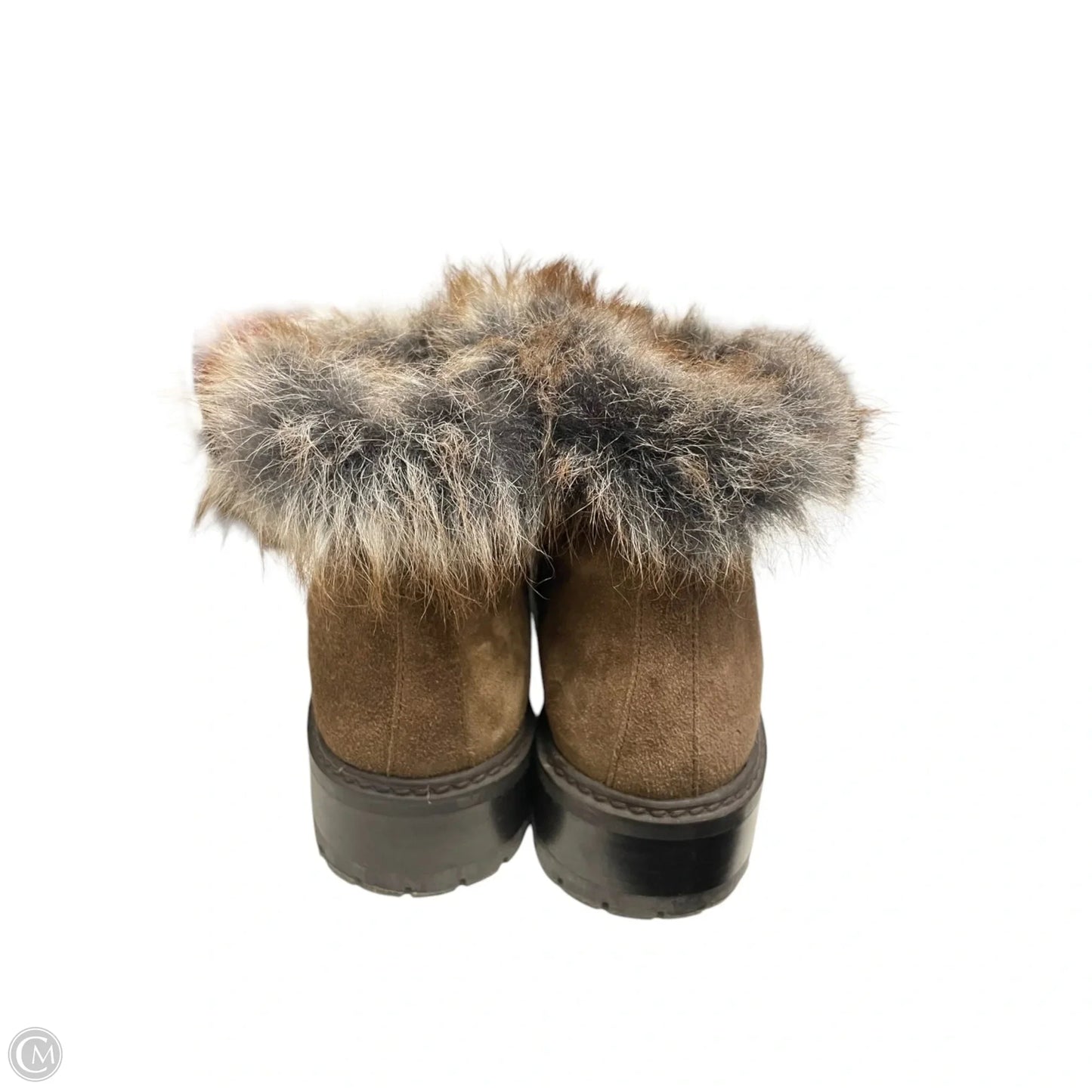 Boots Designer By Stuart Weitzman In Brown, Size: 6.5