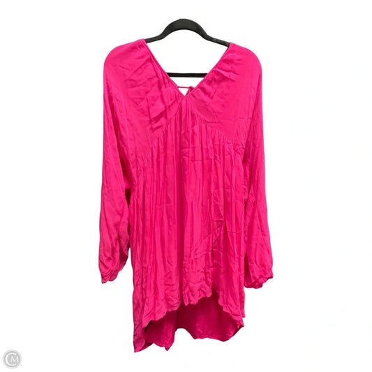 Dress Casual Short By Let Me Be In Pink, Size: 1x