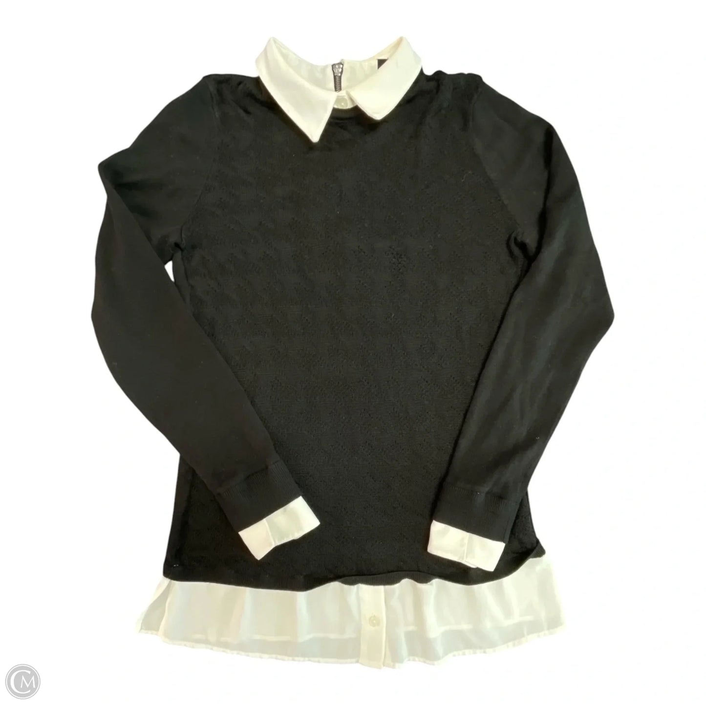 Sweater By White House Black Market In Black & Cream, Size: S