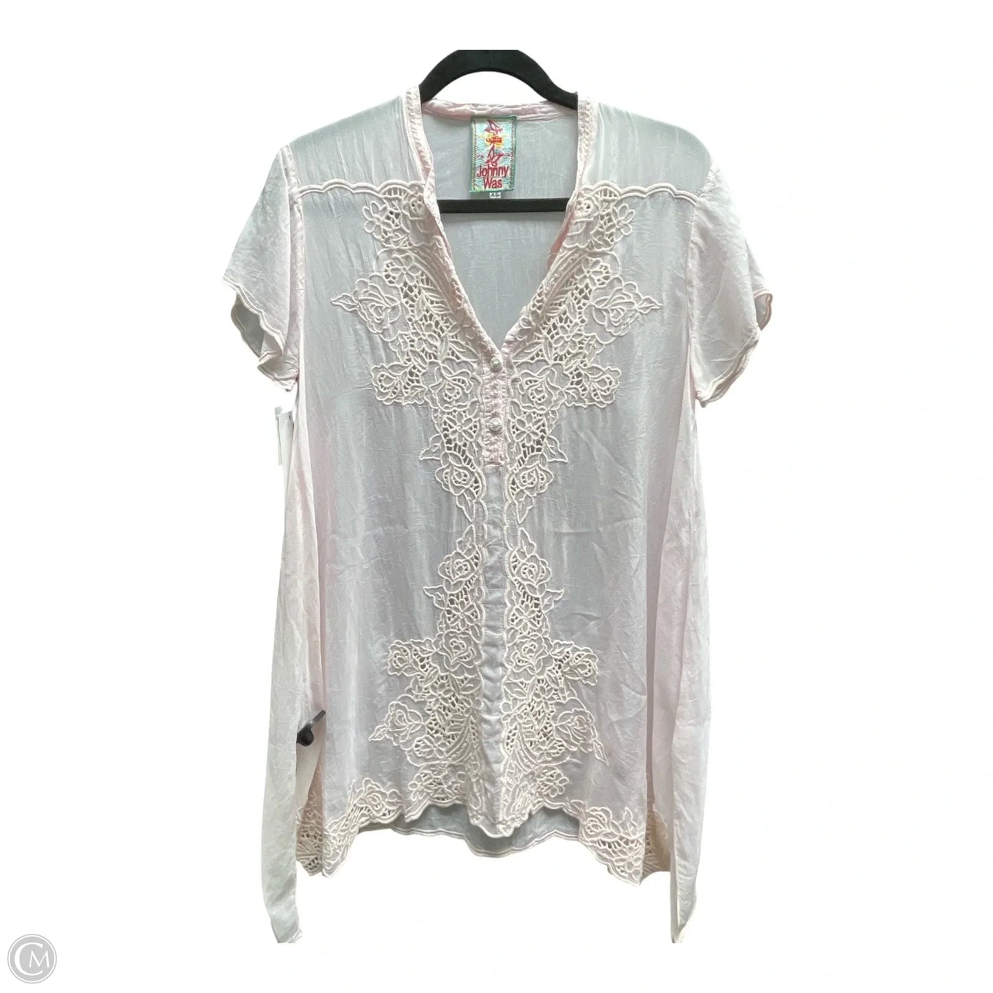 Tunic Designer By Johnny Was In Pink, Size: Xs