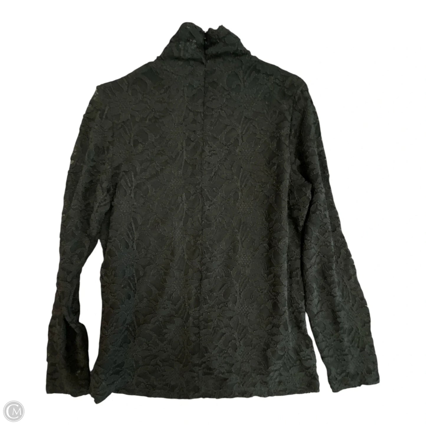 Top Long Sleeve By Chicos In Black, Size: M