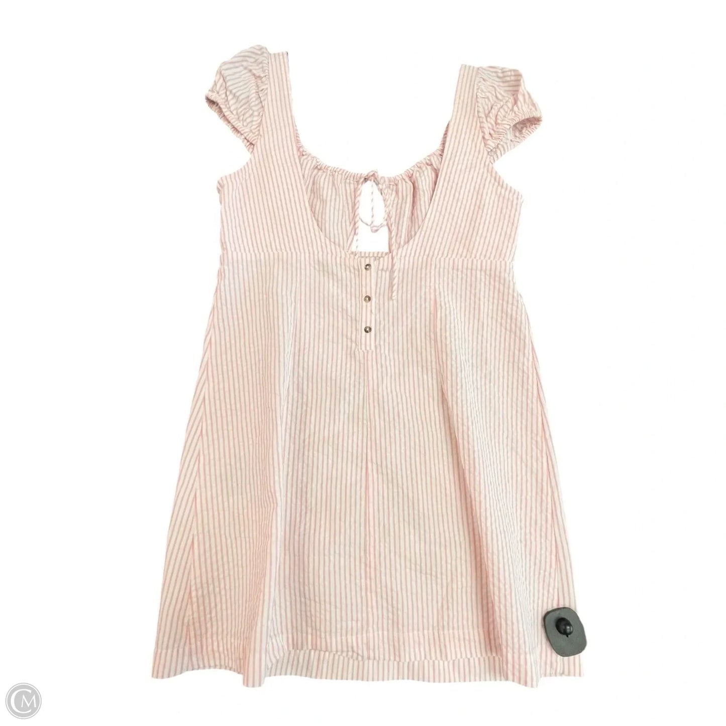 Dress Casual Short By CELANDINE In Pink & White, Size: S