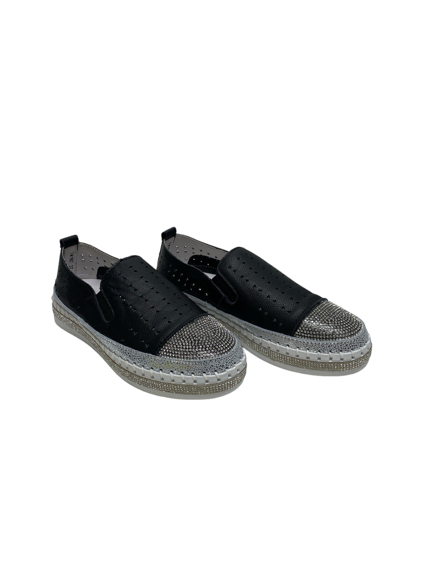 Black Shoes Sneakers Bernie Mev, Size 6.5