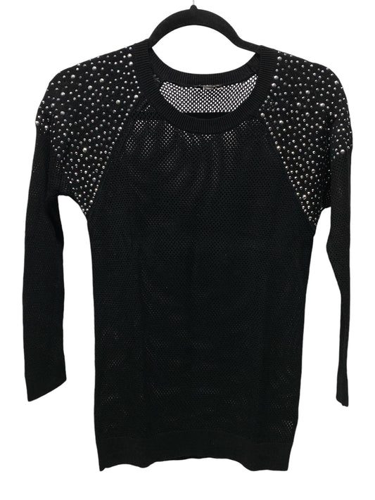 Top Long Sleeve By Express In Black, Size: S