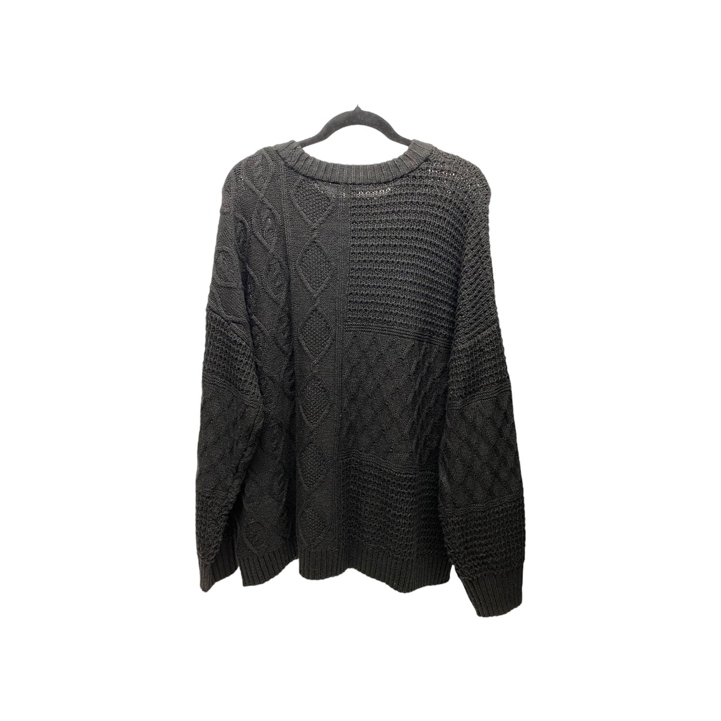 Sweater By Time And Tru In Black, Size: 3x