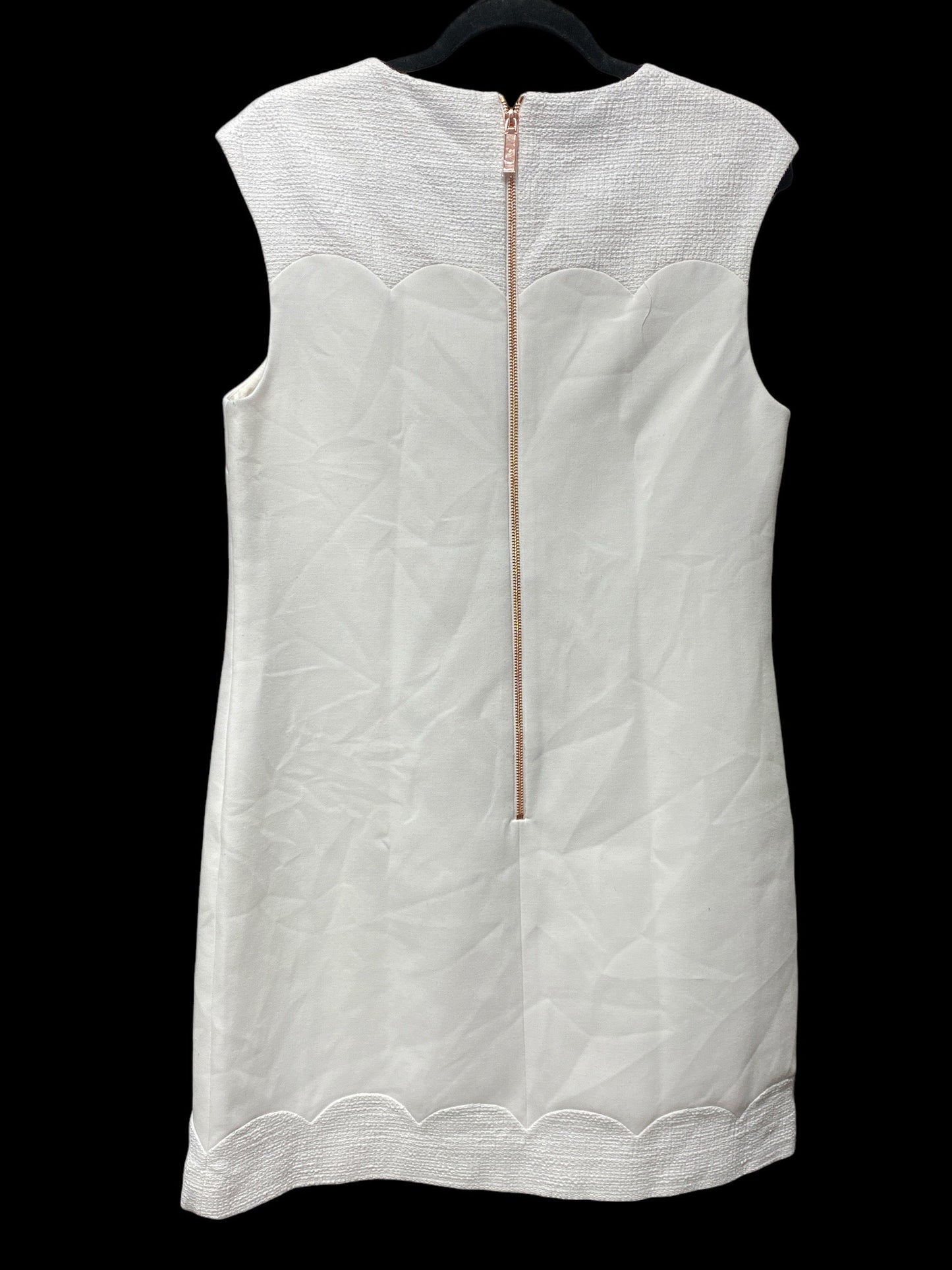 Dress Work By Ted Baker In Cream, Size: 4