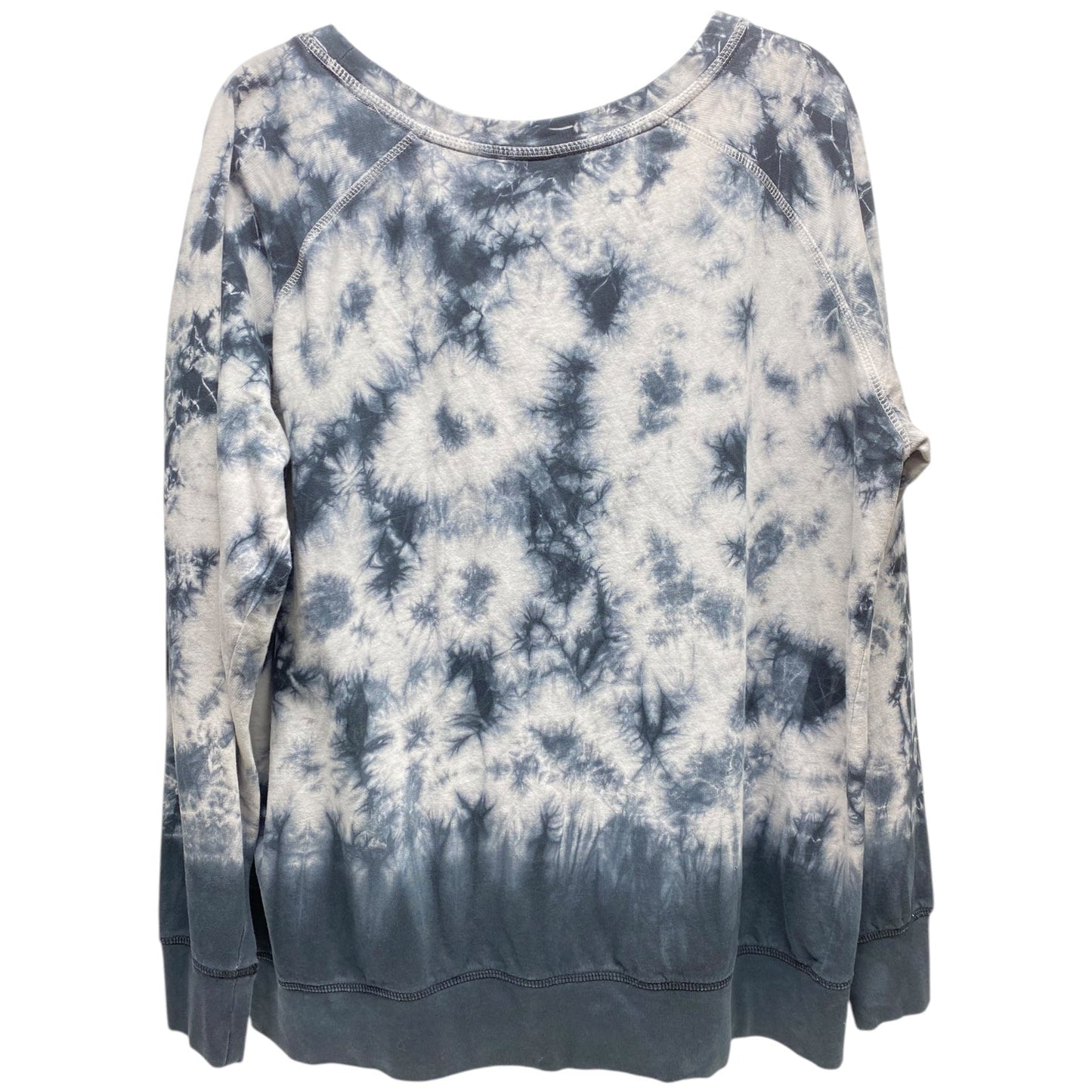 Sweatshirt Crewneck By Clothes Mentor In Tie Dye Print, Size: 1x