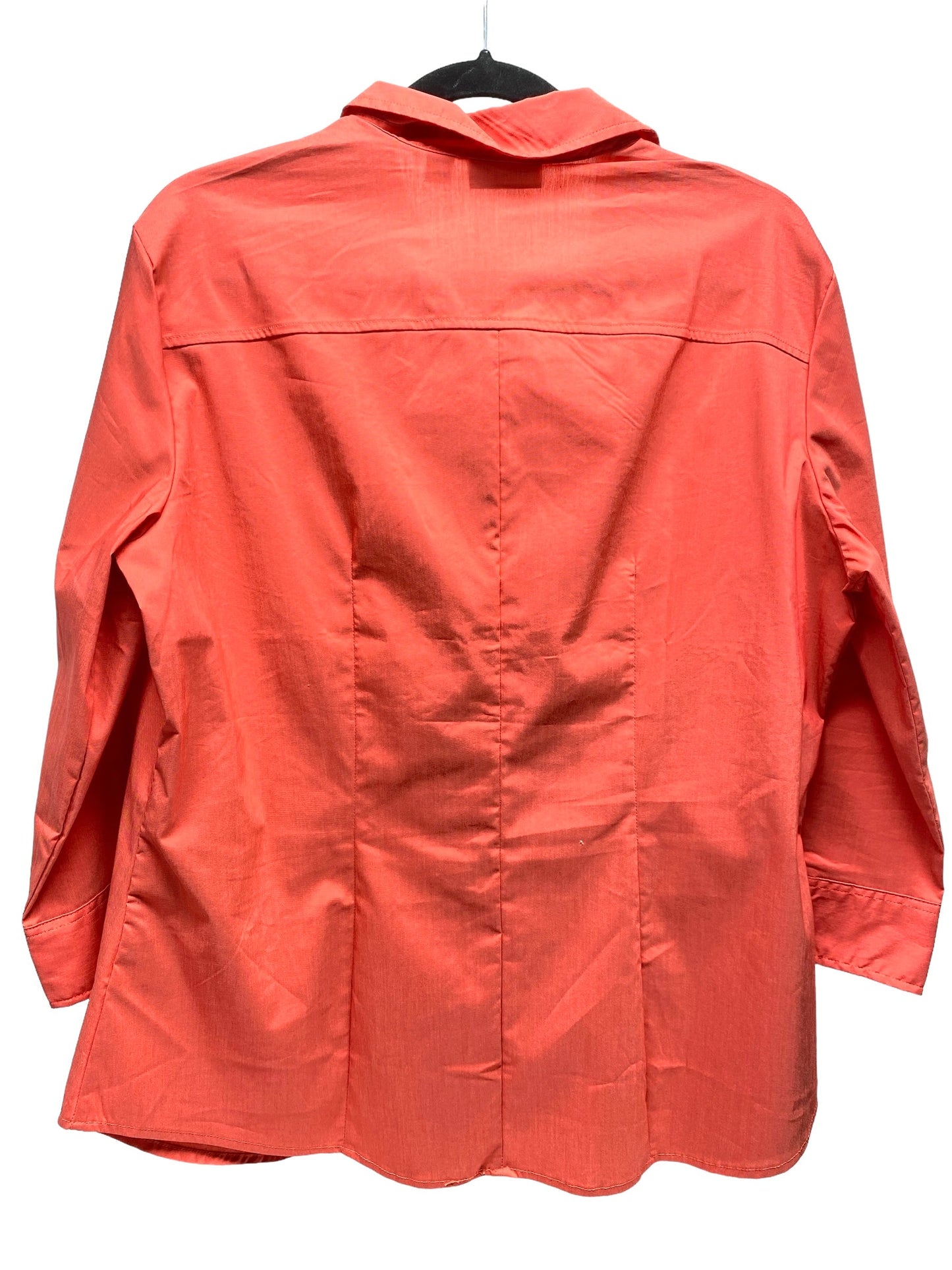 Top 3/4 Sleeve By New York And Co In Coral, Size: Xl