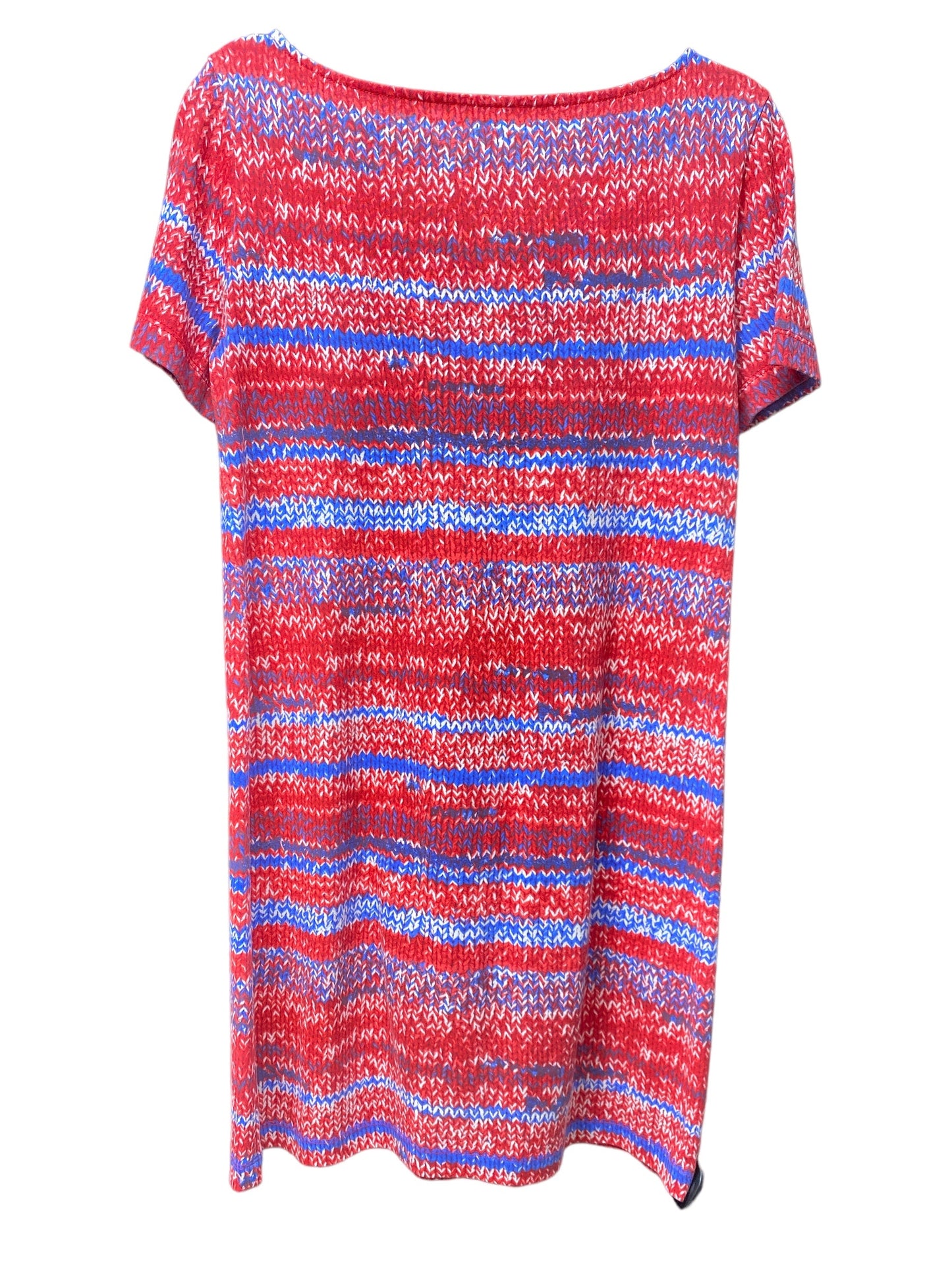 Blue & Red Dress Designer Tory Burch, Size M