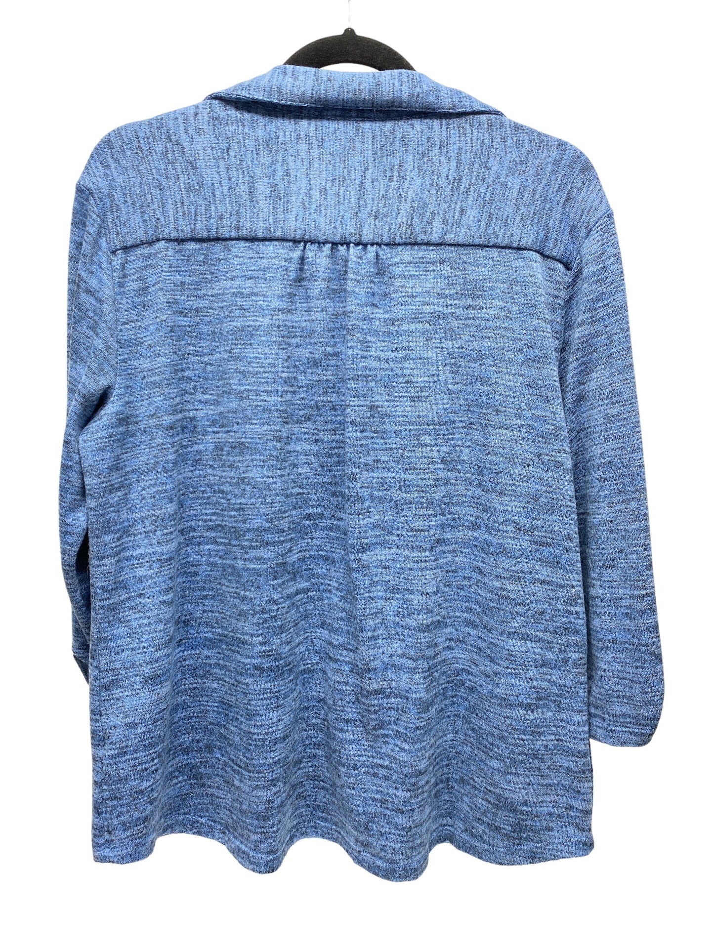 Top 3/4 Sleeve By Laura Scott In Blue, Size: Xl