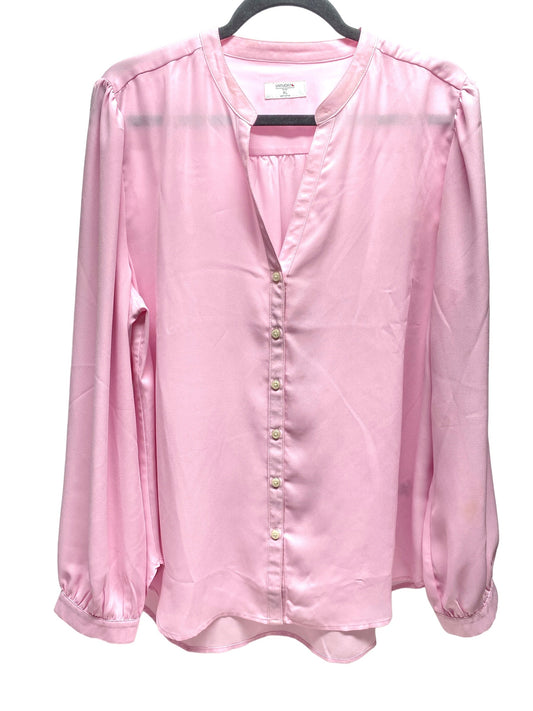 Top Long Sleeve By Clothes Mentor In Pink, Size: Xl