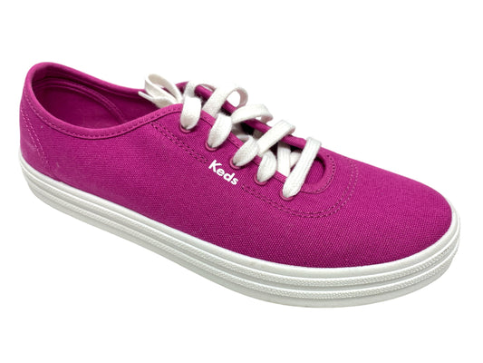 Purple & White Shoes Sneakers Keds, Size 9