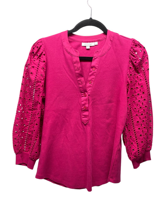 Pink Top 3/4 Sleeve Chicos, Size S