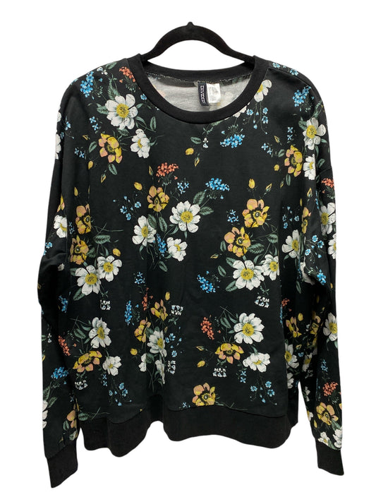 Top Long Sleeve By Divided In Floral Print, Size: Xl