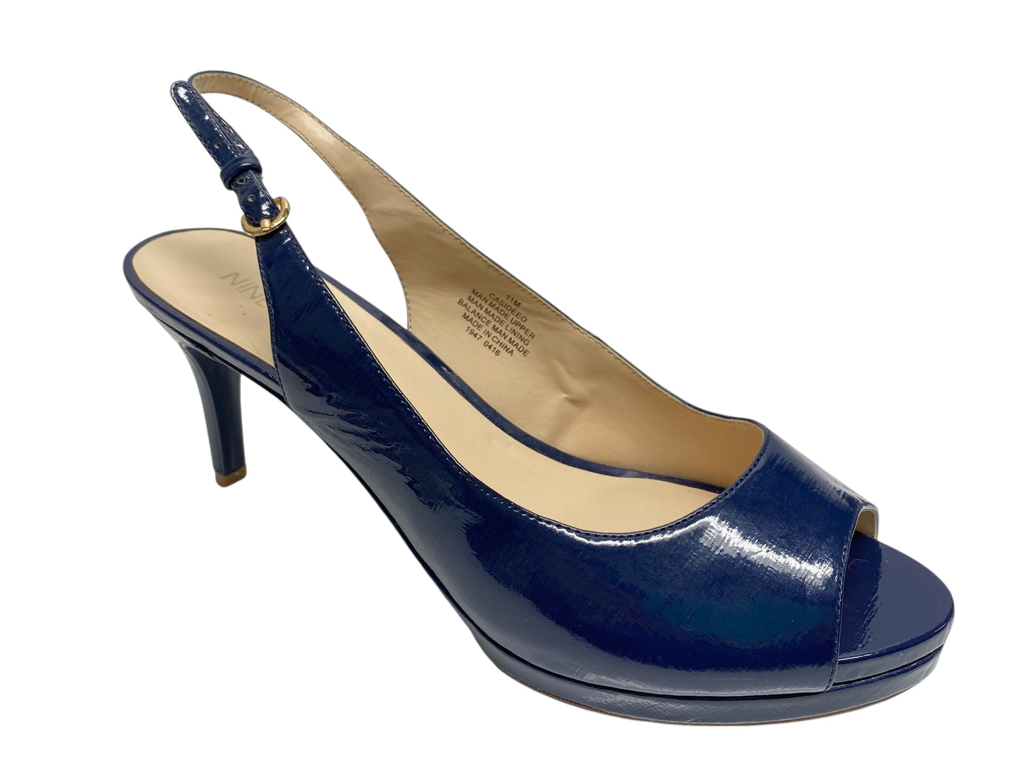 Shoes Heels Stiletto By Nine West In Navy, Size: 11