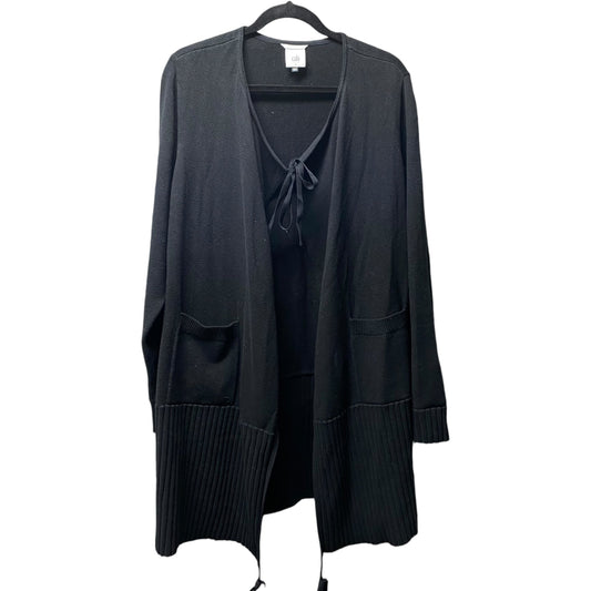 Sweater Cardigan By Cabi In Black, Size: L