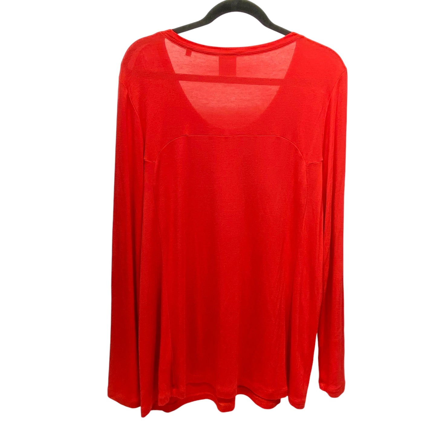 Top Long Sleeve By Cabi In Red, Size: Xl