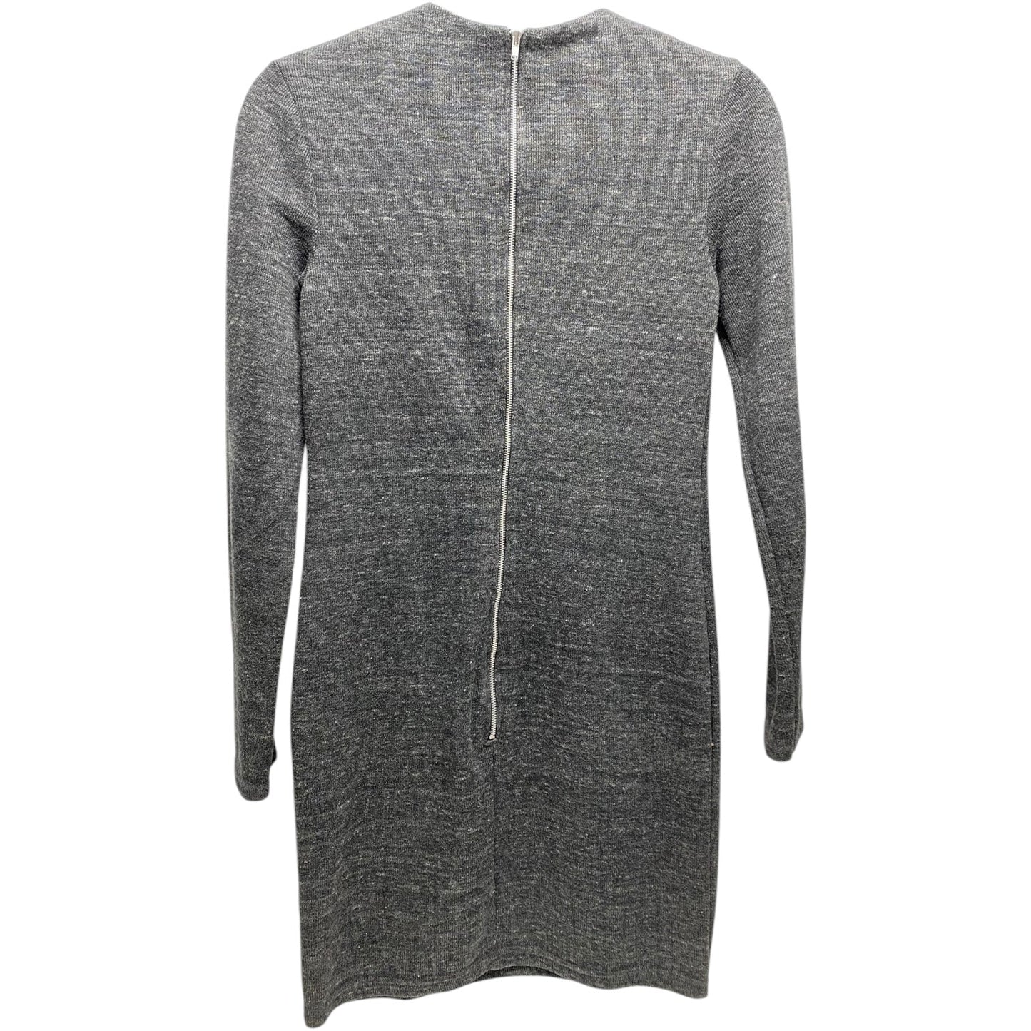 Dress Casual Short By Topshop In Grey, Size: 2