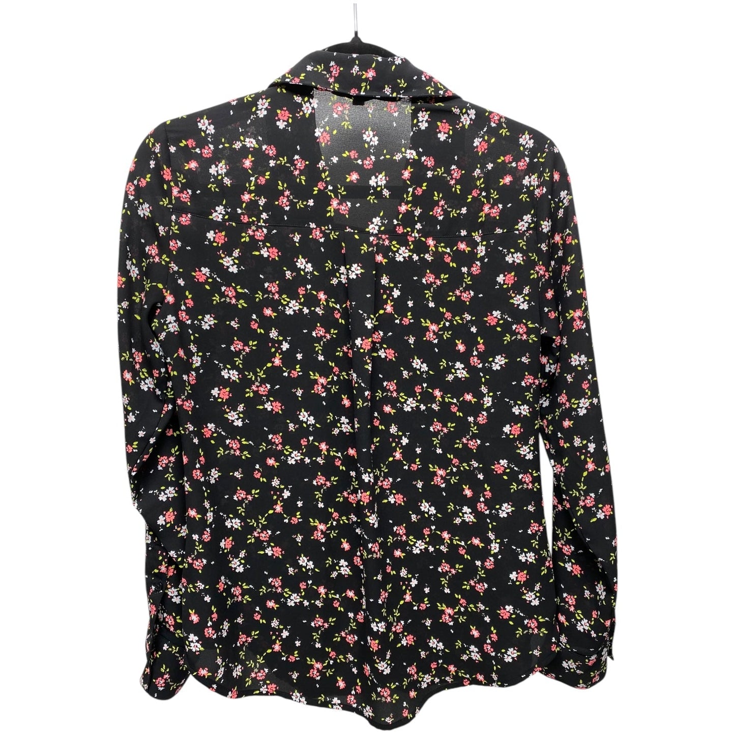 Top Long Sleeve By Express In Floral Print, Size: Xs