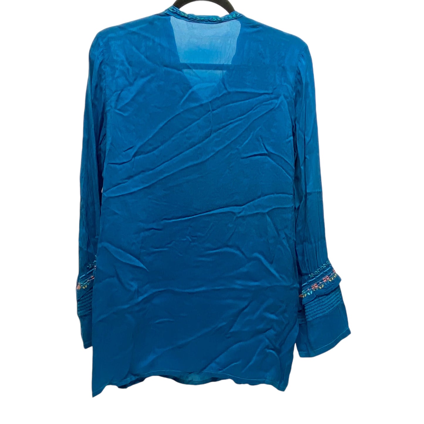 Top Long Sleeve Designer By Johnny Was In Blue, Size: M