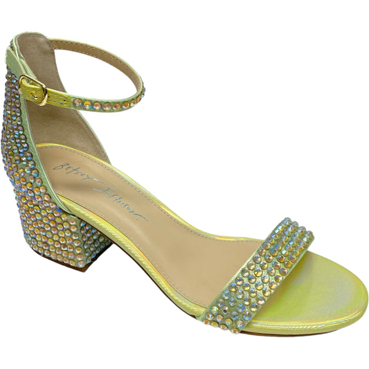 Sandals Heels Block By Betsey Johnson In Green, Size: 7