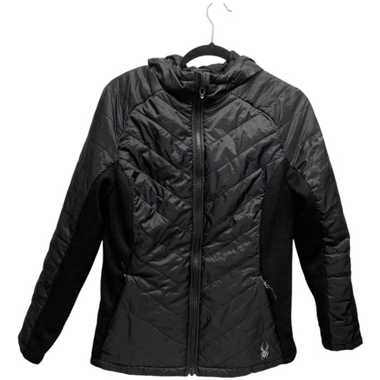 Jacket Puffer & Quilted By Spyder In Black, Size: M