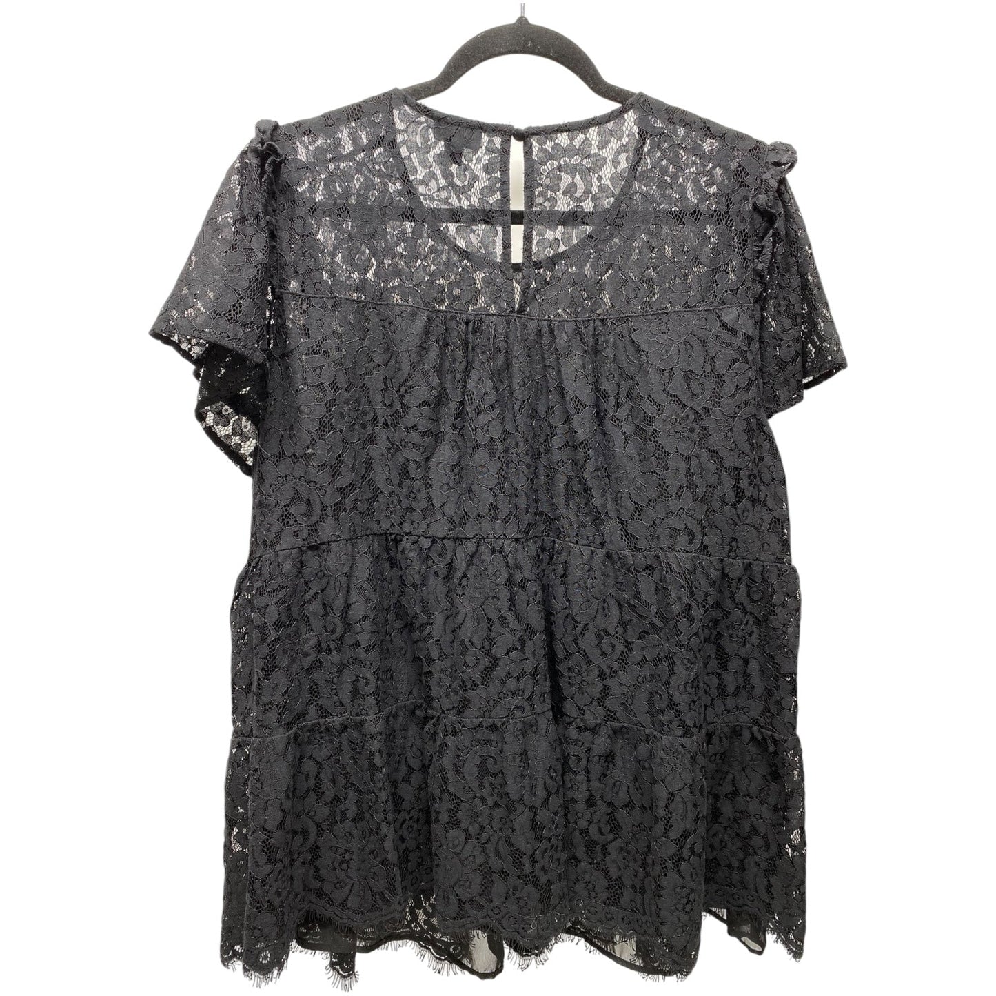 Top Short Sleeve By Torrid In Black, Size: 1x