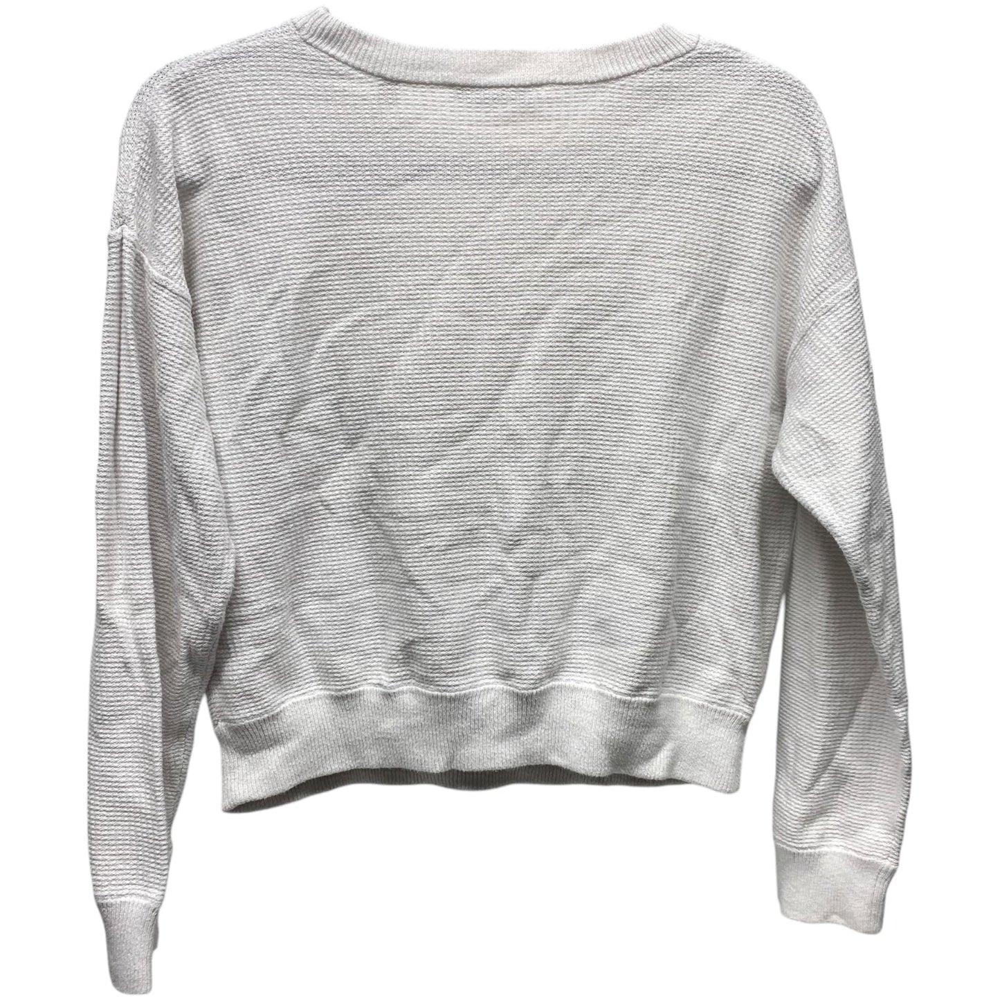 Top Long Sleeve By Vince In White, Size: S